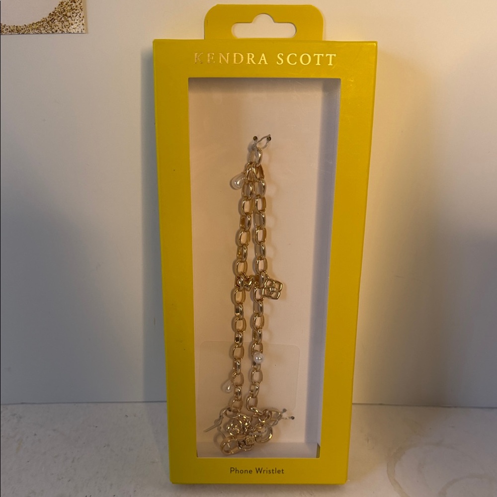 Kendra Scott Gold Chain-Link Phone Wristlet